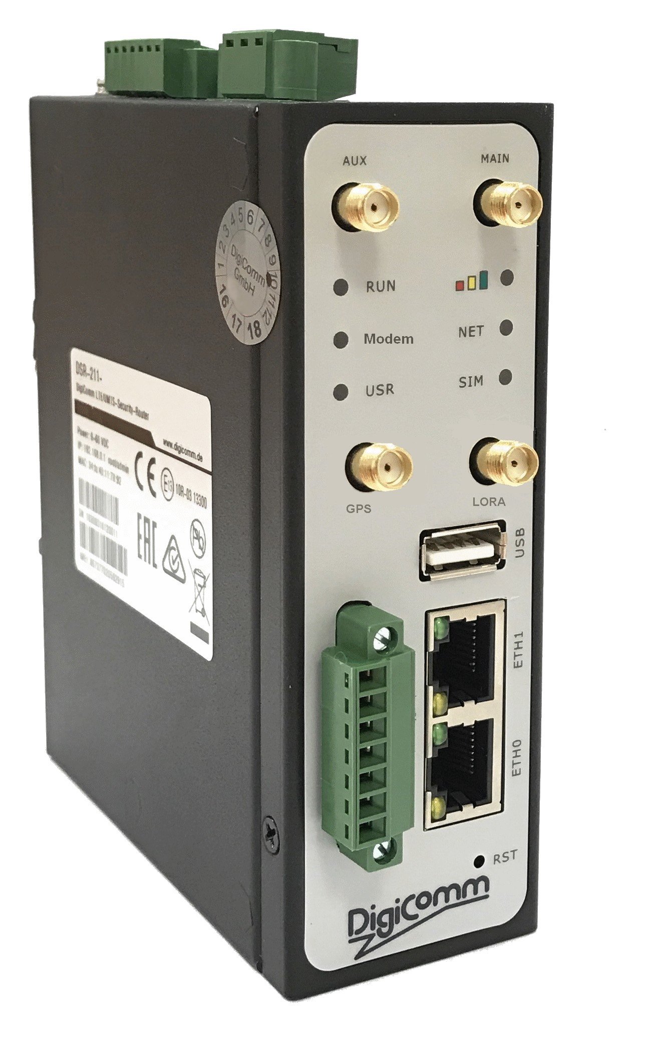 DSR-211-LG Industrial LoRaWAN Gateway / LTE-Router