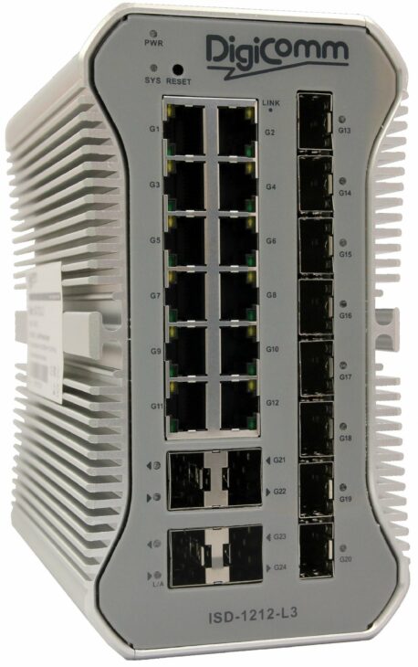 ISD-1212-L3 Industrieller managed Ethernet Switch